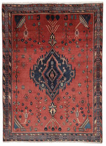  Afshar Matto 160X220 Itämainen Käsinsolmittu Musta/Tummanruskea/Tummanpunainen (Villa, Persia/Iran)