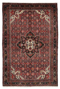 Hosseinabad Matot Matto 151X229 Musta/Tummanpunainen (Villa, Persia/Iran)