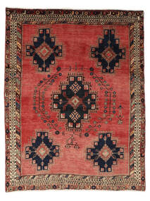  Afshar Matto 144X186 Itämainen Käsinsolmittu Tummanruskea/Musta (Villa, Persia/Iran)