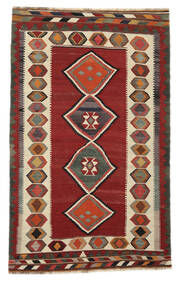  Kelim Vintage Matto 143X233 Itämainen Käsinkudottu Tummanruskea/Musta (Villa, Persia/Iran)