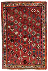  Ghashghai Matto 115X170 Itämainen Käsinsolmittu Musta/Tummanpunainen (Villa, Persia/Iran)