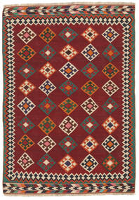  Matto Kelim Vintage Matot 148X212 Musta/Tummanpunainen (Villa, Persia/Iran)