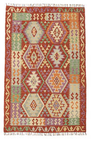  Kelim Afghan Old Style Matto 118X184 Itämainen Käsinkudottu Tummanpunainen/Valkoinen/Creme (Villa, Afganistan)
