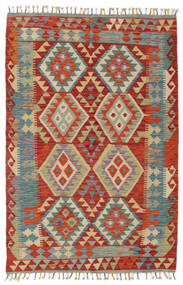  Kelim Afghan Old Style Matto 115X170 Itämainen Käsinkudottu Tummanpunainen/Tummanharmaa (Villa, Afganistan)