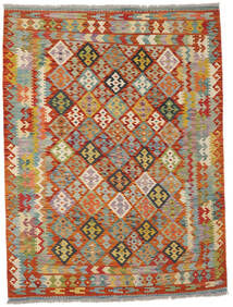  Kelim Afghan Old Style Matto 153X199 Itämainen Käsinkudottu Tummanpunainen/Tummanruskea (Villa, Afganistan)