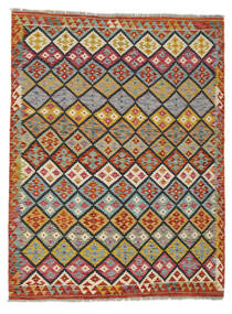  Kelim Afghan Old Style Matto 153X203 Itämainen Käsinkudottu Tummanruskea/Musta (Villa, Afganistan)