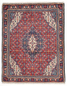  Mahal Matto 64X81 Itämainen Käsinsolmittu Musta/Tummanpunainen (Villa, Persia/Iran)