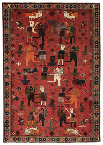  Ghashghai Matto 212X300 Itämainen Käsinsolmittu Tummanpunainen/Musta/Tummanruskea (Villa, Persia/Iran)