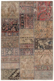  Patchwork - Persien/Iran Matto 101X152 Moderni Käsinsolmittu Tummanruskea/Ruskea (Villa, Persia/Iran)