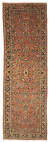  Antiikki Sarough Ca. 1900 Matto 125X385 Itämainen Käsinsolmittu Käytävämatto Tummanruskea/Ruskea (Villa, Persia/Iran)