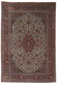 217X320 Antiikki Keshan Ca. 1900 Matot Matto Itämainen Musta/Tummanpunainen (Villa, Persia/Iran)