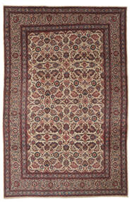 Antiikki Keshan Ca. 1920 Matot Matto 210X340 Ruskea/Tummanpunainen (Villa, Persia/Iran)