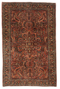  Antiikki Sarough Ca. 1900 Matto 123X193 Itämainen Käsinsolmittu Musta/Tummanruskea (Villa, Persia/Iran)