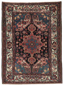 Käsinsolmittu Antiikki Bakhtiar Fine Ca.1920 Matot 155X211 Persialainen Villamatto Musta/Tummanpunainen Pieni Matto 
