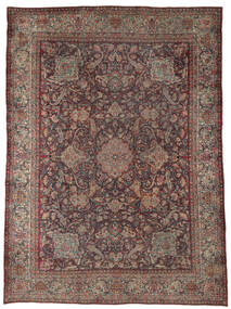  Antiikki Kerman Ca. 1900 Matto 280X370 Itämainen Käsinsolmittu Tummanruskea/Musta Isot (Villa, Persia/Iran)