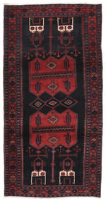  Persialainen Kurdi Matot Matto 153X302 Käytävämatto Musta/Tummanpunainen (Villa, Persia/Iran)