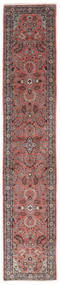  Sarough Matto 80X407 Itämainen Käsinsolmittu Käytävämatto Tummanruskea/Musta/Tummanpunainen (Villa, Persia/Iran)