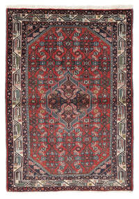  Persialainen Hamadan Matot 105X146 Musta/Tummanpunainen 