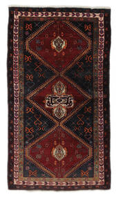  Persialainen Hamadan Matot Matto 124X220 Musta/Tummanpunainen (Villa, Persia/Iran)