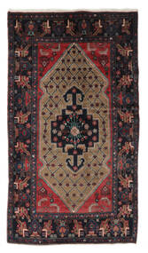  Persialainen Hamadan Matot Matto 130X232 Musta/Tummanpunainen (Villa, Persia/Iran)
