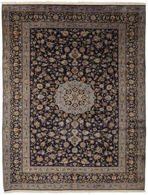  Keshan Matto 285X370 Itämainen Käsinsolmittu Musta/Tummanruskea Isot (Villa, Persia/Iran)
