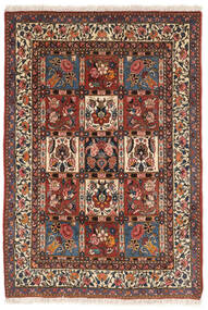  102X145 Bakhtiar Collectible Matot Käsinsolmittu Matto Tummanpunainen/Musta Persia/Iran 