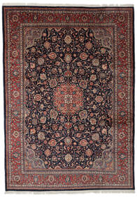  Sarough Matto 273X385 Itämainen Käsinsolmittu Musta/Tummanruskea Isot (Villa, Persia/Iran)
