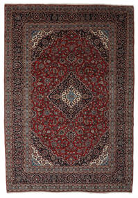  Keshan Matto 245X360 Itämainen Käsinsolmittu Musta/Tummanruskea (Villa, Persia/Iran)