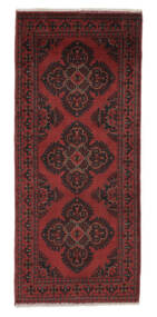 86X197 Afghan Khal Mohammadi Matot Matto Itämainen Käytävämatto Musta/Tummanpunainen (Villa, Afganistan)