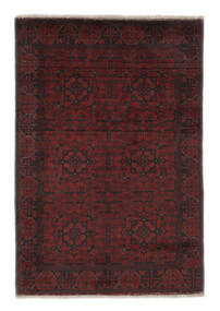103X147 Afghan Khal Mohammadi Matot Matto Itämainen Käsinsolmittu Musta/Tummanpunainen (Villa, Afganistan)