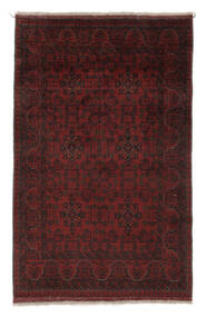 97X152 Afghan Khal Mohammadi Matot Matto Itämainen Käsinsolmittu Musta/Tummanpunainen (Villa, Afganistan)