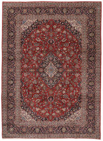  Keshan Matto 242X340 Itämainen Käsinsolmittu Tummanruskea/Musta (Villa, Persia/Iran)