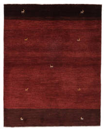  Gabbeh Persia Matto 155X192 Moderni Käsinsolmittu Musta/Tummanpunainen (Villa, )