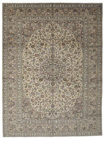  Keshan Matto 290X393 Itämainen Käsinsolmittu Tummanruskea/Tummanharmaa Isot (Villa, Persia/Iran)