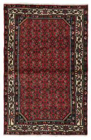  Itämainen Hosseinabad Matot Matto 102X158 Musta/Tummanpunainen (Villa, Persia/Iran)