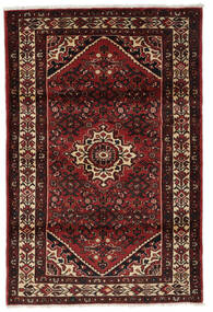  Itämainen Hosseinabad Matot Matto 114X173 Musta/Tummanpunainen (Villa, Persia/Iran)