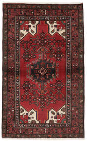  Persialainen Hamadan Matot 98X161 Musta/Tummanpunainen 