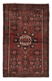  Persialainen Hamadan Matot Matto 98X157 Musta/Tummanpunainen (Villa, Persia/Iran)