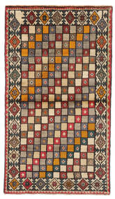 Ghashghai Fine Matot Matto 104X183 Musta/Tummanpunainen (Villa, Persia/Iran)