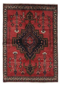  Afshar Matto 160X228 Itämainen Käsinsolmittu Musta/Tummanpunainen (Villa, Persia/Iran)