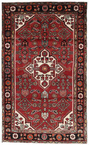117X193 Hosseinabad Matot Matto Itämainen Musta/Tummanpunainen (Villa, Persia/Iran)