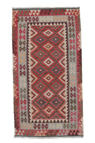  Itämainen Kelim Afghan Old Style Matot Matto 108X204 Tummanpunainen/Ruskea (Villa, Afganistan)