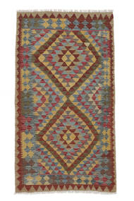  Itämainen Kelim Afghan Old Style Matot Matto 105X194 Ruskea/Tummanpunainen (Villa, Afganistan)