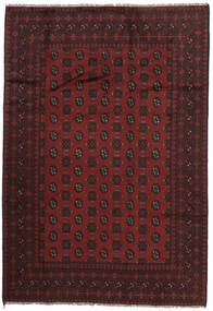  Itämainen Afghan Fine Matot Matto 196X287 Musta/Tummanpunainen (Villa, Afganistan)