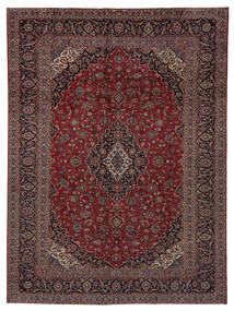  Keshan Matto 290X395 Itämainen Käsinsolmittu Musta/Tummanpunainen Isot (Villa, Persia/Iran)