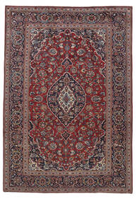  Persialainen Keshan Matot Matto 240X347 Musta/Tummanpunainen (Villa, Persia/Iran)