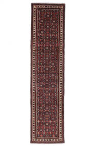  Itämainen Hosseinabad Matot Matto 72X296 Käytävämatto Musta/Tummanpunainen (Villa, Persia/Iran)