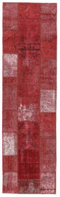 71X258 Patchwork - Persien/Iran Matto Moderni Käsinsolmittu Käytävämatto Tummanpunainen (Villa, Persia/Iran)