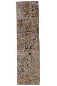  Patchwork - Persien/Iran Matto 82X306 Moderni Käsinsolmittu Käytävämatto Tummanruskea (Villa, Persia/Iran)