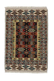  Persialainen Turkaman Matot Matto 88X125 Musta/Ruskea (Villa, Persia/Iran)